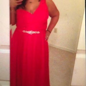 One shoulder sweetheart neck prom/Bridesmaid dress